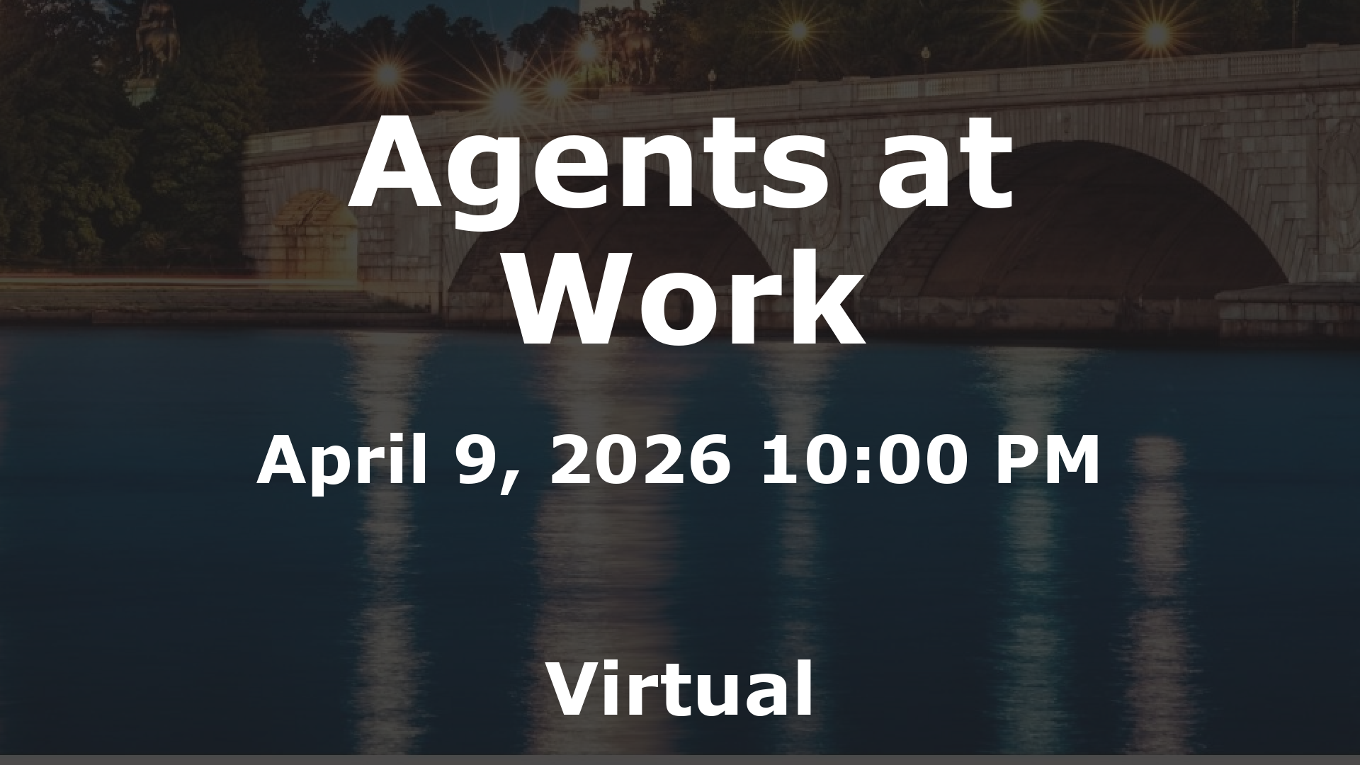 Agents at Work event image